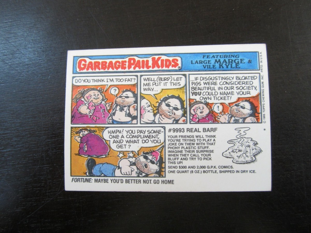 1986 Topps # 224a Monte Zuma Garbage Pail Kids Card | eBay