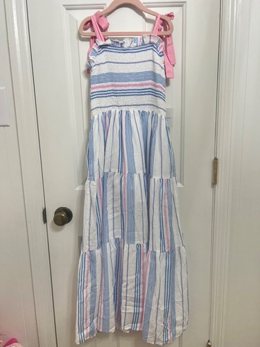 NWT Love & Grow Coastal Waves Maxi Dress Size 7Y