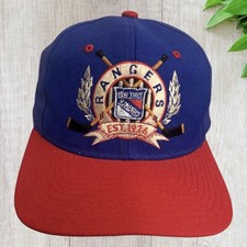 Vintage 90s New York Rangers Starter The Natural Snapback Wool Hat Cap Rare NHL