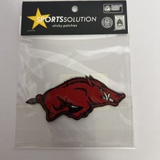 University Of Arkansas Razorbacks NCAA Embroidered Patch Scrapbook Sticker