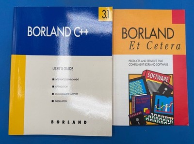 Borland C++ Version 3.1 User's Guide Manual w/ Borland Et Cetera RE