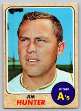 1968 Topps - #385 Jim Hunter | Oakland Athletics VG