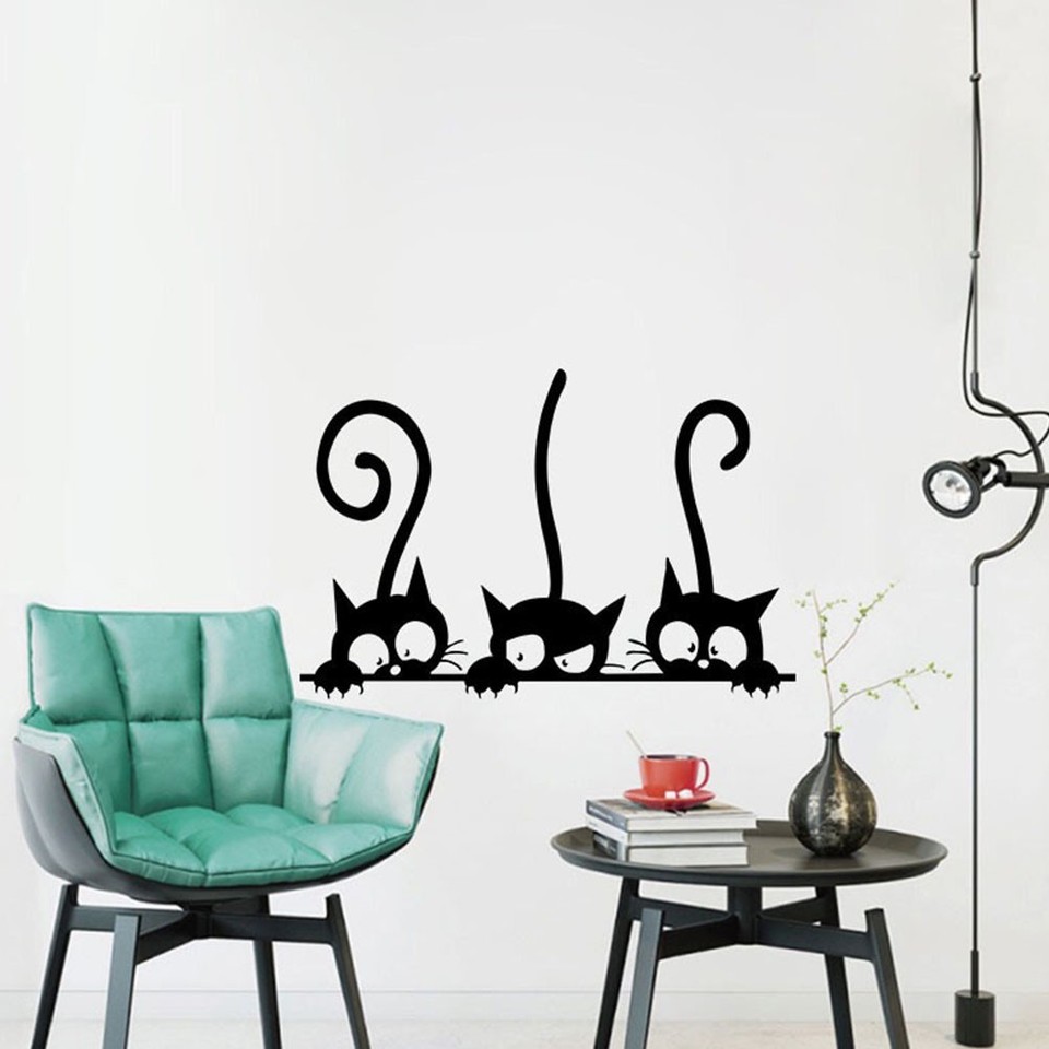 4 Sets Wall Decorative Decal Wall Sticker Wall Sticker Background Decor ...