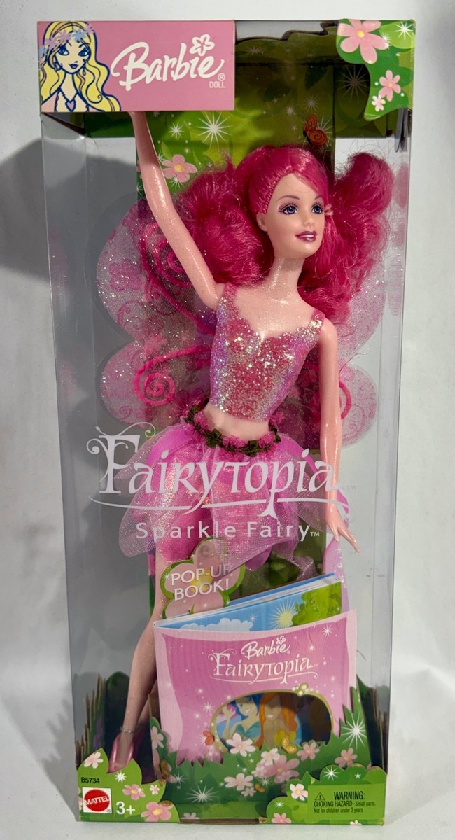 Mattel Barbie 2003 Fairytopia Sparkle Fairy Doll~Pink~NIB | eBay