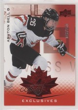 2021 Upper Deck Team Canada Juniors Exclusives 46/250 Ashton Bell #65 a0s