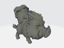 Big Head Chibi - Norse - Beer Boar