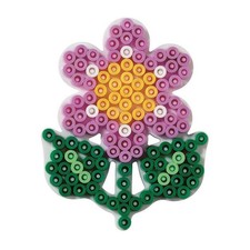 Hama Stiftplatte Kleine Blume wei&szlig;