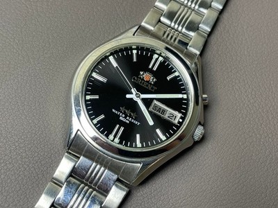 Vintage Orient 3 Star Automatic Black Dial 38mm Men's Watch