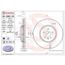 2x Brembo Scheibenbremse vorne LR161912 26263807