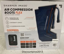 Sharper Image Air Compression Boots Flex Leg Recovery System Small/Medium