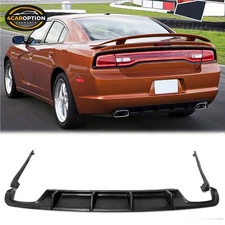 Fits 11-14 Dodge Charger MDP Style Rear Bumper Lip Chin Spoiler Splitter PU