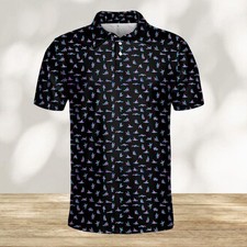 Funny Golf Polo Shirt for Men Women, Golf Button-Up Shirt, Gift for Golf Lovers