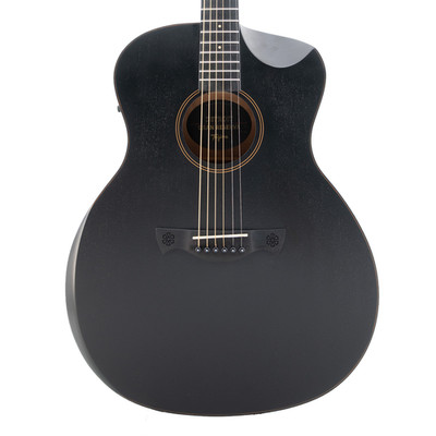 Tagima Detroit Gran Reserva Grand Auditorium A/E Guitar - Black Satin Open Pore