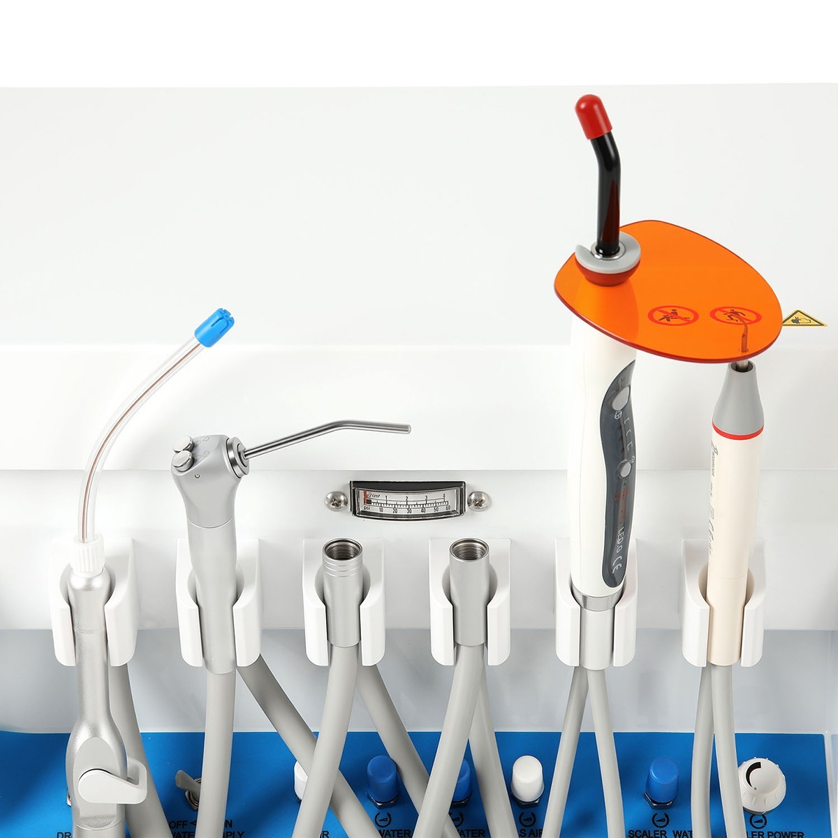 dental portátil Unidad de entrega móvil eyector de saliva/pieza de mano 4Holes