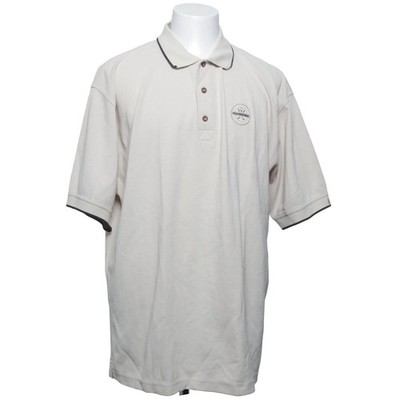 Greg Norman, Poloshirt, Größe: XL, Beige, Baumwolle/Polyester, Einfarbig #zJc