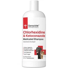 SensoVet Chlorhexidine Ketoconazole Shampoo for Dogs & Cats - 12oz
