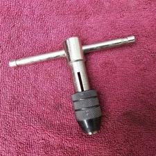 Unmarked T-Handle Tap Wrench, About 1/4" Closed