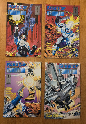 Robocop Versus Terminator 1, 2, 3, 4 (Dark Horse 1992) Complete Set