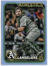 2024 Topps Series 1 Shea Langeliers #278 Blue /50 Athletics
