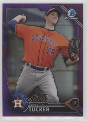 2016 Bowman Draft Chrome Top Prospects Purple Refractor 26/250 Kyle Tucker 6u5