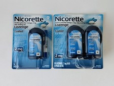 Nicorette Nicotine Lozenges ICE MINT Stop Smoking 2mg 100 Total Exp 02/27 07/27