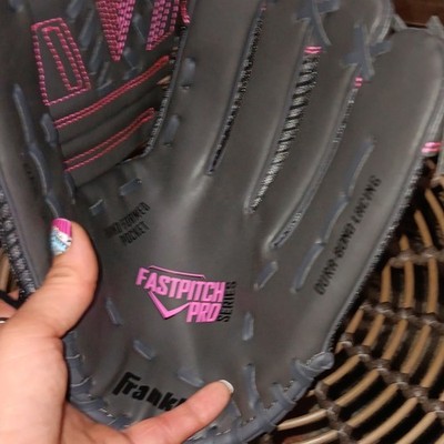 Franklin Fastpitch Pro Series Softball Glove 14'' Black Pink Adjustable Strap