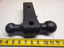 GEN-Y 2"/2-5/16" Replacement Dual Hitch Ball Mount Black Receiver Hitch NeW