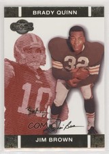 2007 Topps Co-Signers Red Changing Faces Gold /399 Jim Brown Brady Quinn HOF 0q3