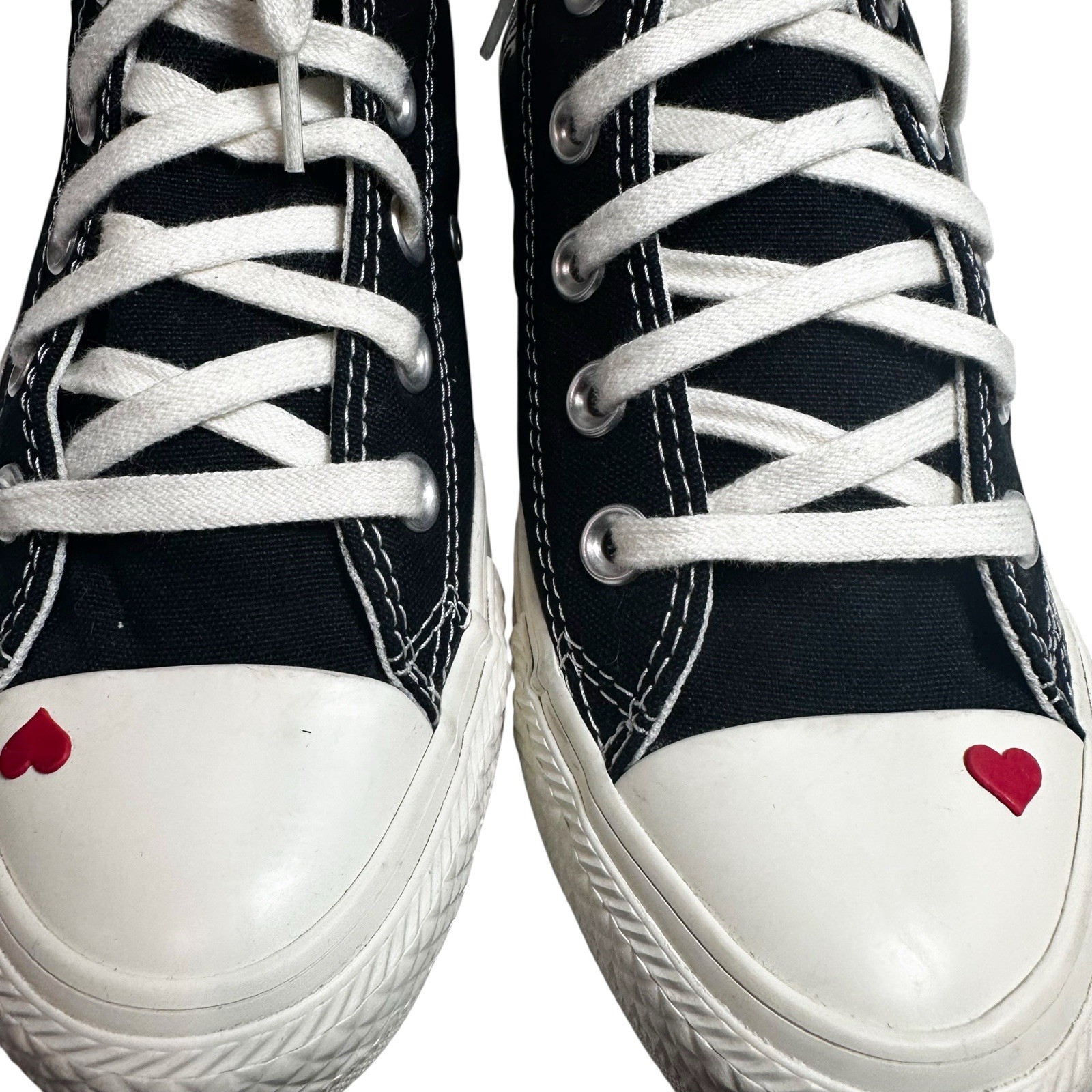 Carefully Chosen ❤️ love-print Converse high tops sneakers. thumbnail 9