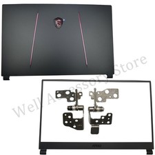 New MSI GE75 GP75 GL75 8RE 8RF MS-17E1 E7 LCD Back Cover Bezel Hinges Black US