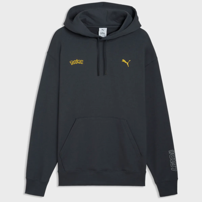 美波【PREMIUM☆APPAREL】373 ZIPUP HOODIE GRAY Puma Pokemon Relaxed Graphic Hoodie Men Hoodie Strong Gray 634915
