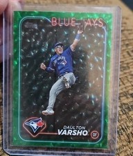 Daulton Varsho #/499_2024 Topps Series 1 #43 Green Foil Toronto Blue Jays  