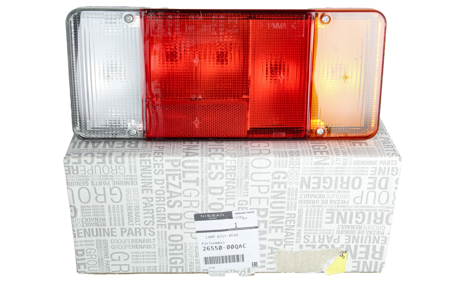 Phare antibrouillard arrière gauche pour Renault Master 1 dCi - Feu de rechange d'origine 2655000QAC
