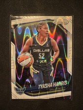 TYASHA HARRIS 2025 Panini Prizm WNBA WHITE SEISMIC Holo Dallas Wings #130 Sun