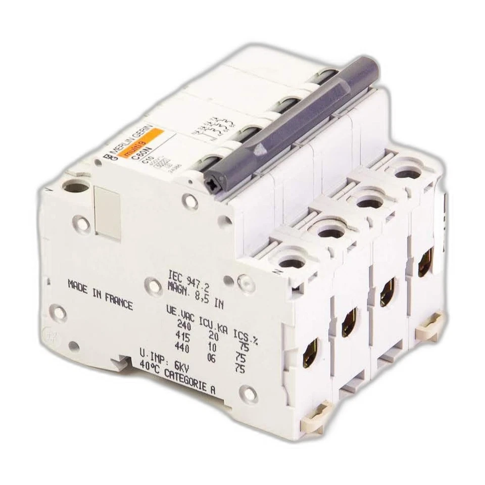 MERLIN GERIN C60N/C10 Circuit Braker 4 Pole New New in stock at PLC2DAY - Image 4 of 4