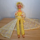 Vintage Pretty Changes Barbie Mattel 1978 Blonde Hair Yellow Dress W/accessories