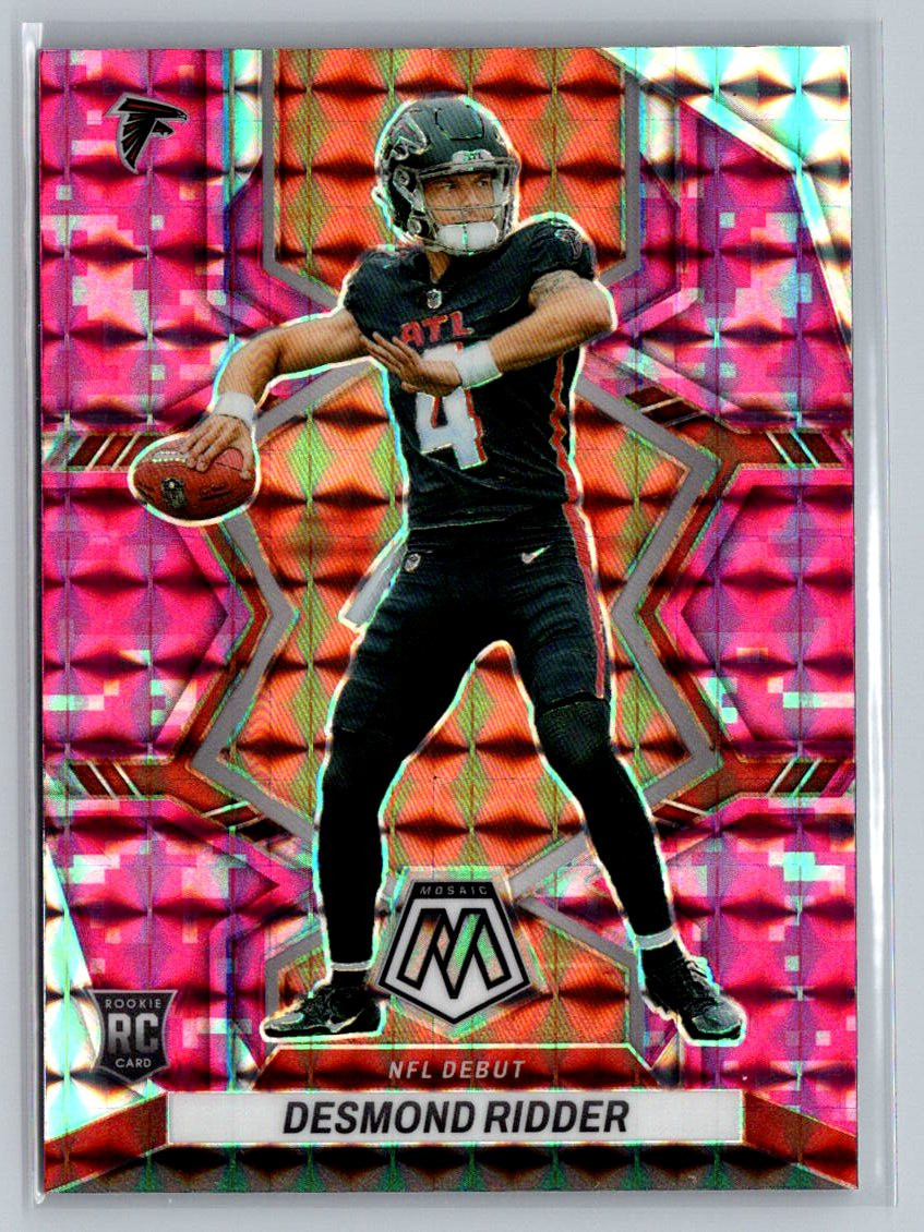 2022 Panini Mosaic #271 Desmond Ridder Mosaic Camo Pink