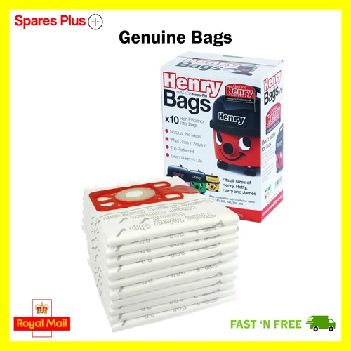 Henry Hoover Bags Hepaflo NVM-1CH 907075 Numatic Hetty James Harry NRV 604015