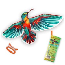 - 3D Lifelike Style Bird/Eagle Kite, Super Easy to Fly with, 59" Humming Bird