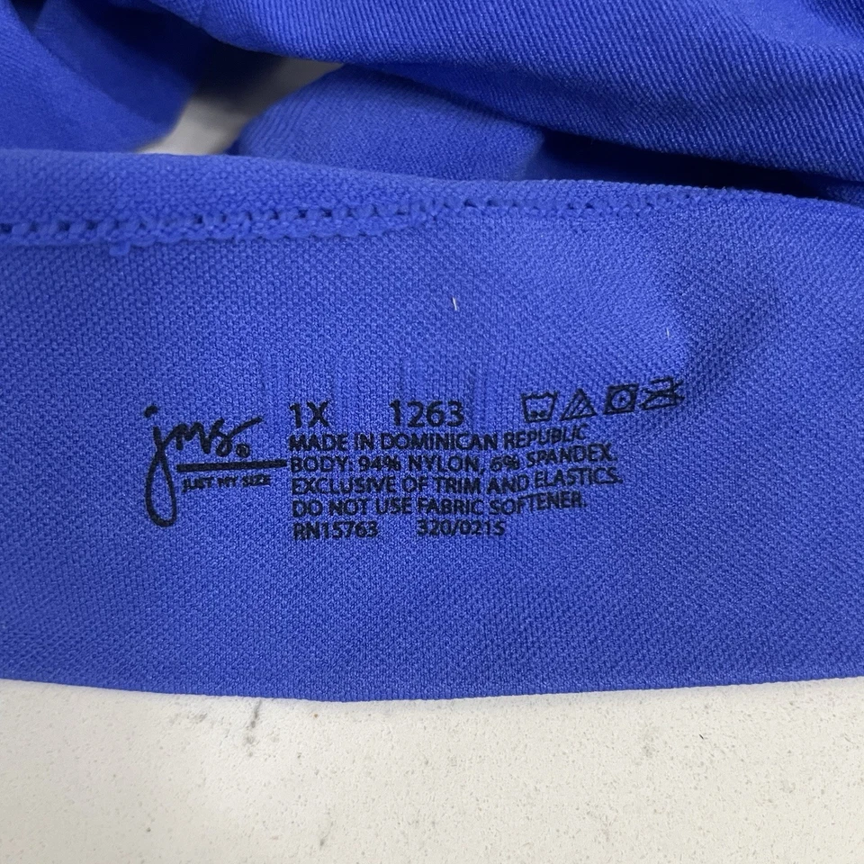 (3) Sujetador Just My Size Pure Comfort talla grande 1X azul nuevo con etiquetas (1263) Foto 3 de 3