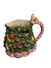 Spode Christmas Figural Tree Hand Painted Creamer 5"