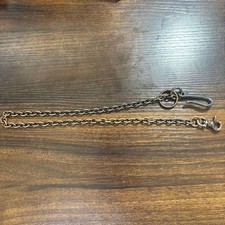 Metal Wallet Chain 2.4in Black Stylish Used