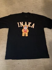 Inaka Power Teddy Bear Suit Logo T Shirt Black Size XL Streetwear