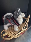 American Girl wood Dog Sled with plush Husky Dog — photo 3