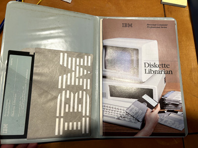 IBM Personal Professional series Diskette Librarian 1982 vintage floppy RARE