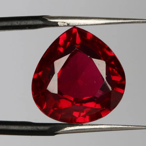EGL Certified Natural Mozambique Red Ruby Pear Shape Loose Gemstone 5.4 Cts