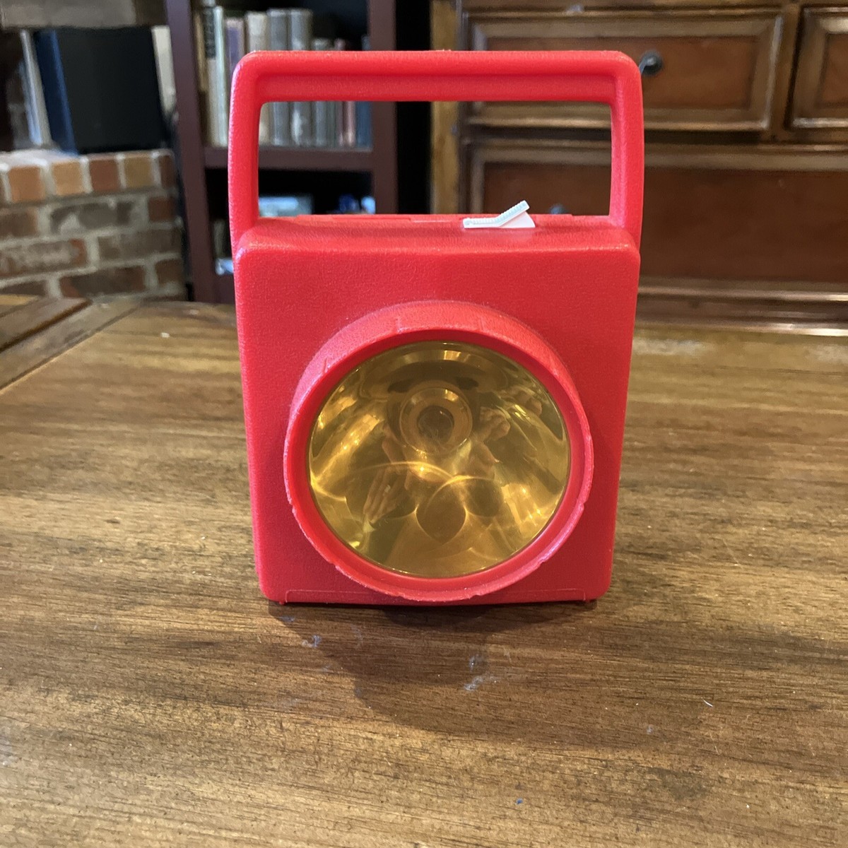 Vintage Retro 70's Red Plastic Radio Shack Square Flashlight
