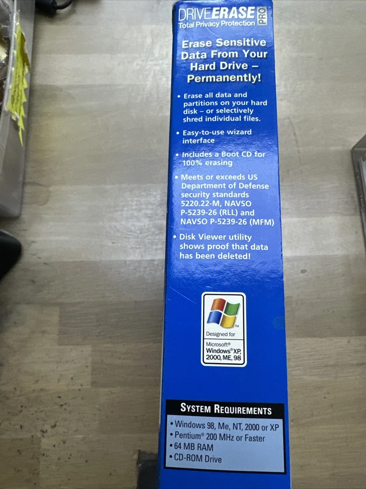 DRIVEERASE PRO Total Privacy Protection NEW Erase Hard Drive Data DRIVE ERASE - Image 3 of 4