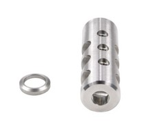Stainless Steel Muzzle Brake For 5.7x28 Thread Compensator 1/2x28 TPI Thread