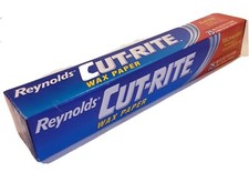 NOS Reynolds Cut-Rite Wax Paper 75 Sq Ft baking made easier microwave NEW 2002